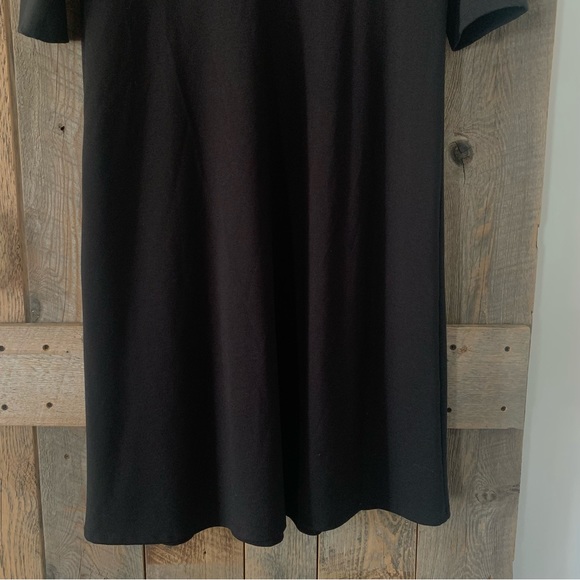 Women’s Large Black VERMONT COUNTRY STORE Long Midi Dress Half Sleeve NEW - Picture 8 of 8